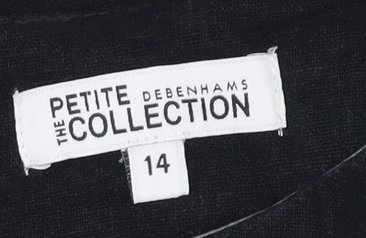 Debenhams Petite Shift Dress Black/White Size 14