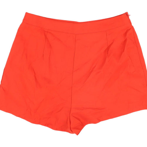 PrettyLittleThing Women's Red Chino Shorts Size 12
