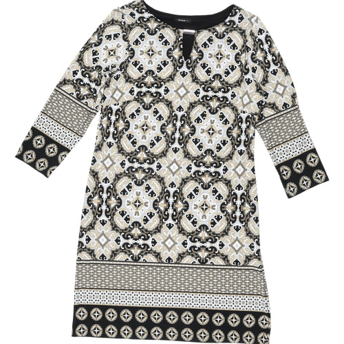 Roman Women's Multicoloured Geometric Dress, Size 14