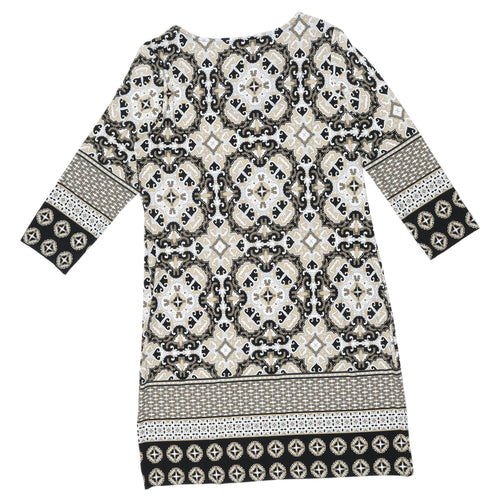 Roman Women's Multicoloured Geometric Dress, Size 14