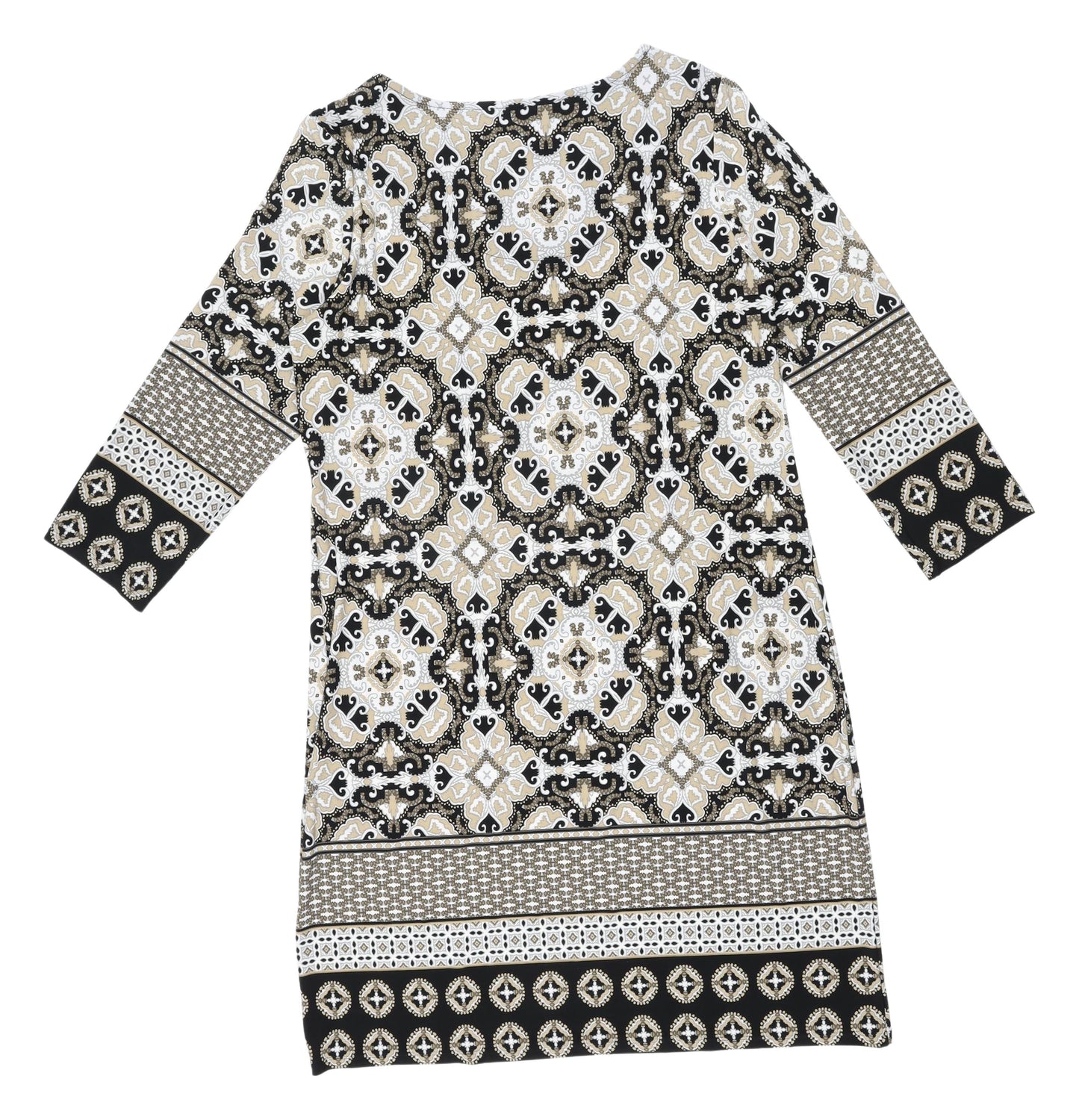 Roman Women's Multicoloured Geometric Dress, Size 14