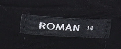 Roman Women's Multicoloured Geometric Dress, Size 14