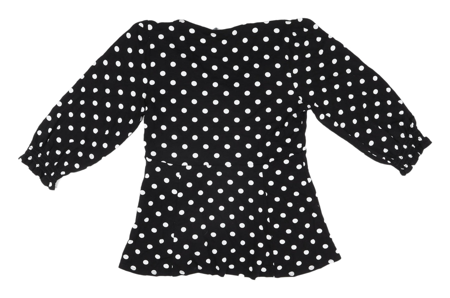 Friends Like These Women's Polka Dot Wrap Blouse - Size 12