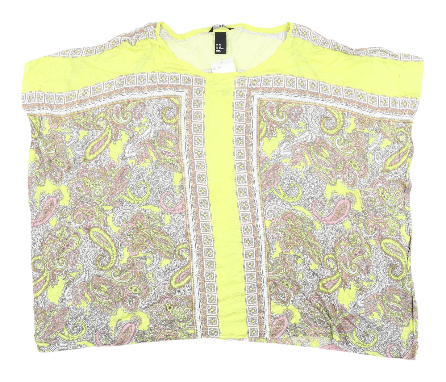 H&M Multicoloured Paisley Women's Blouse M/L Relaxed