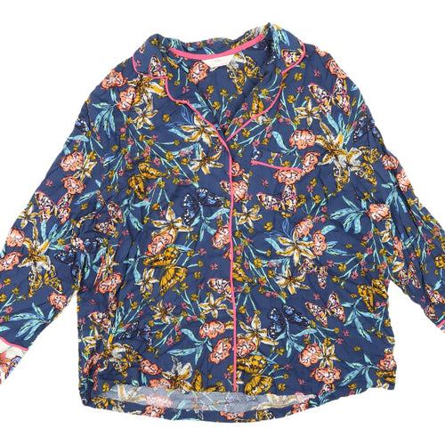 Marks and Spencer Women's Blue Floral Suit Top, Size 12