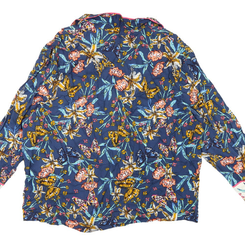 Marks and Spencer Women's Blue Floral Suit Top, Size 12