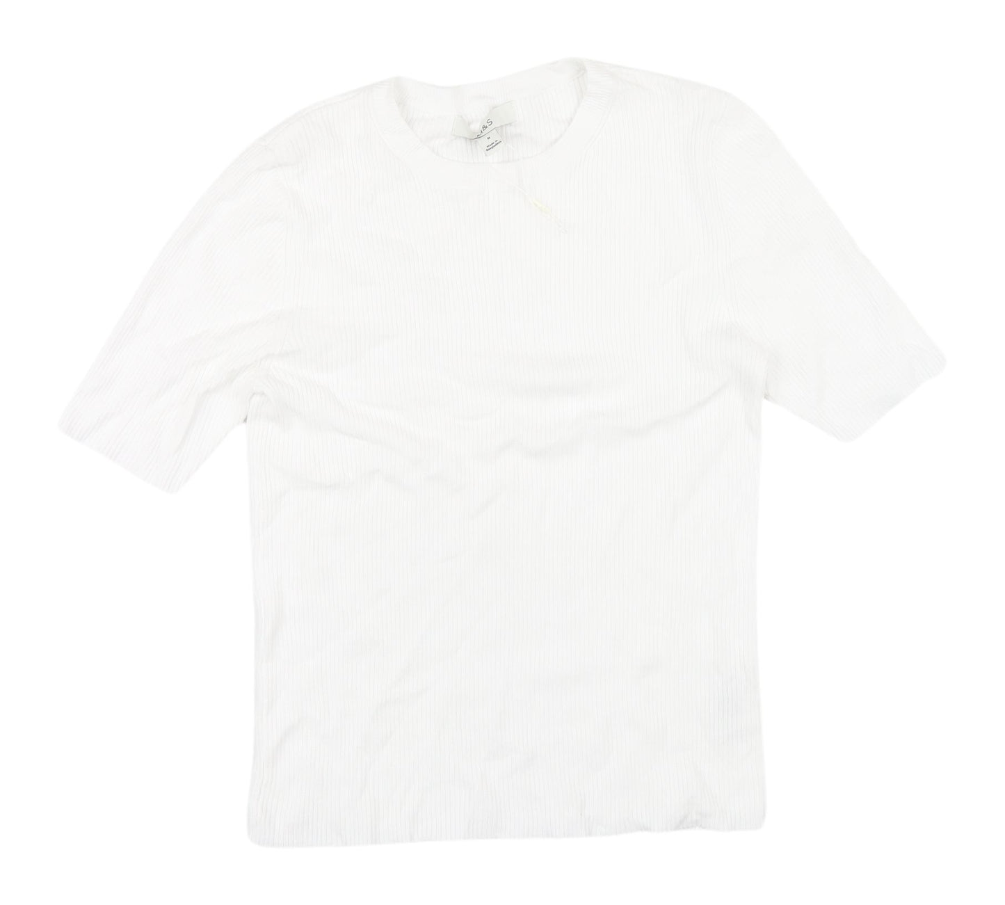 Marks and Spencer Women's White Basic T-Shirt