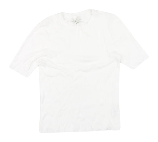 Marks and Spencer Women's White Basic T-Shirt