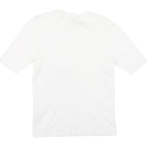 Marks and Spencer Women's White Basic T-Shirt