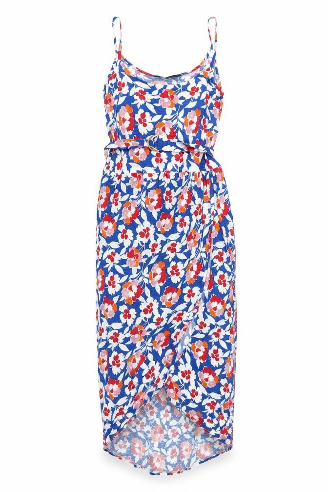 Front view of Marks & Spencer Women’s Multicoloured Floral Wrap Dress