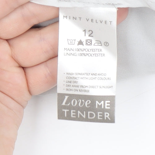 Mint Velvet Women's Grey A-Line Dress Size 12