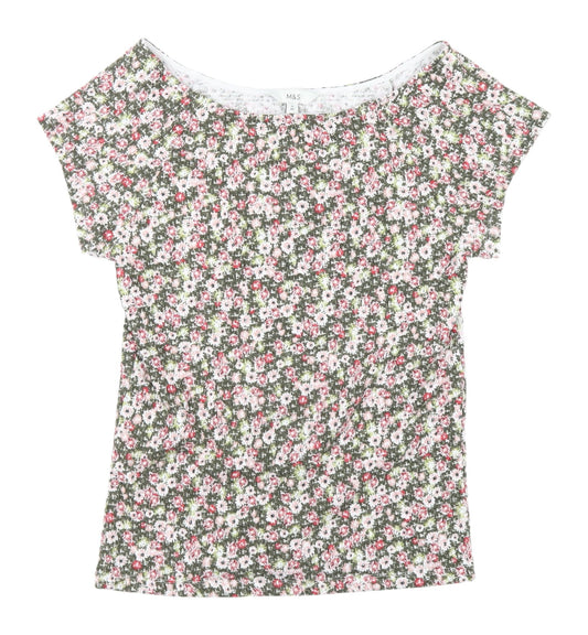 Marks and Spencer Women's Floral T-Shirt Size 14