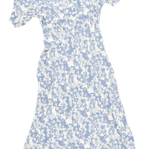 Marks and Spencer Women's Blue Floral Midi Dress