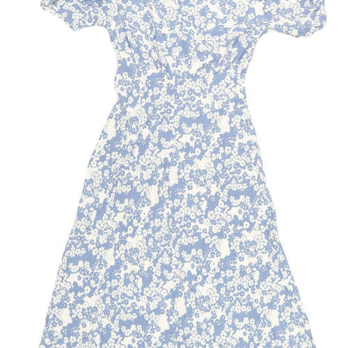 Marks and Spencer Women's Blue Floral Midi Dress