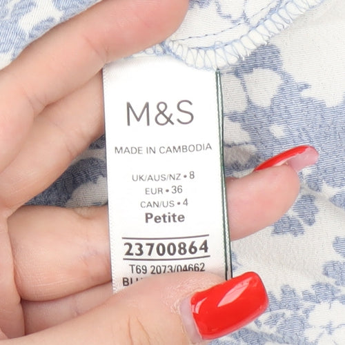 Marks and Spencer Women's Blue Floral Midi Dress