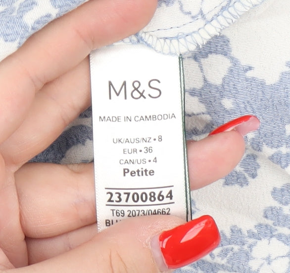 Marks and Spencer Women's Blue Floral Midi Dress