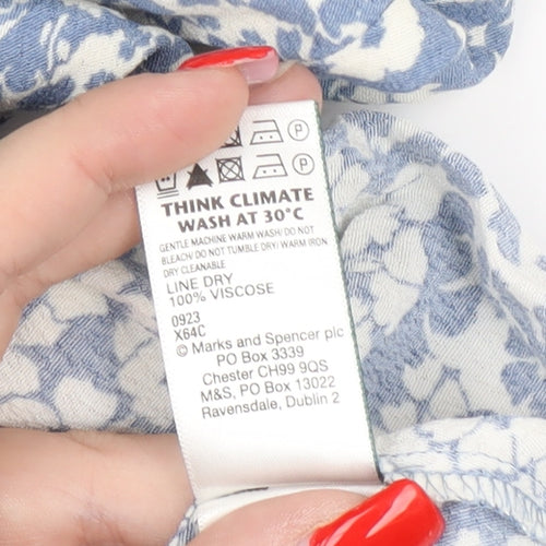 Marks and Spencer Women's Blue Floral Midi Dress
