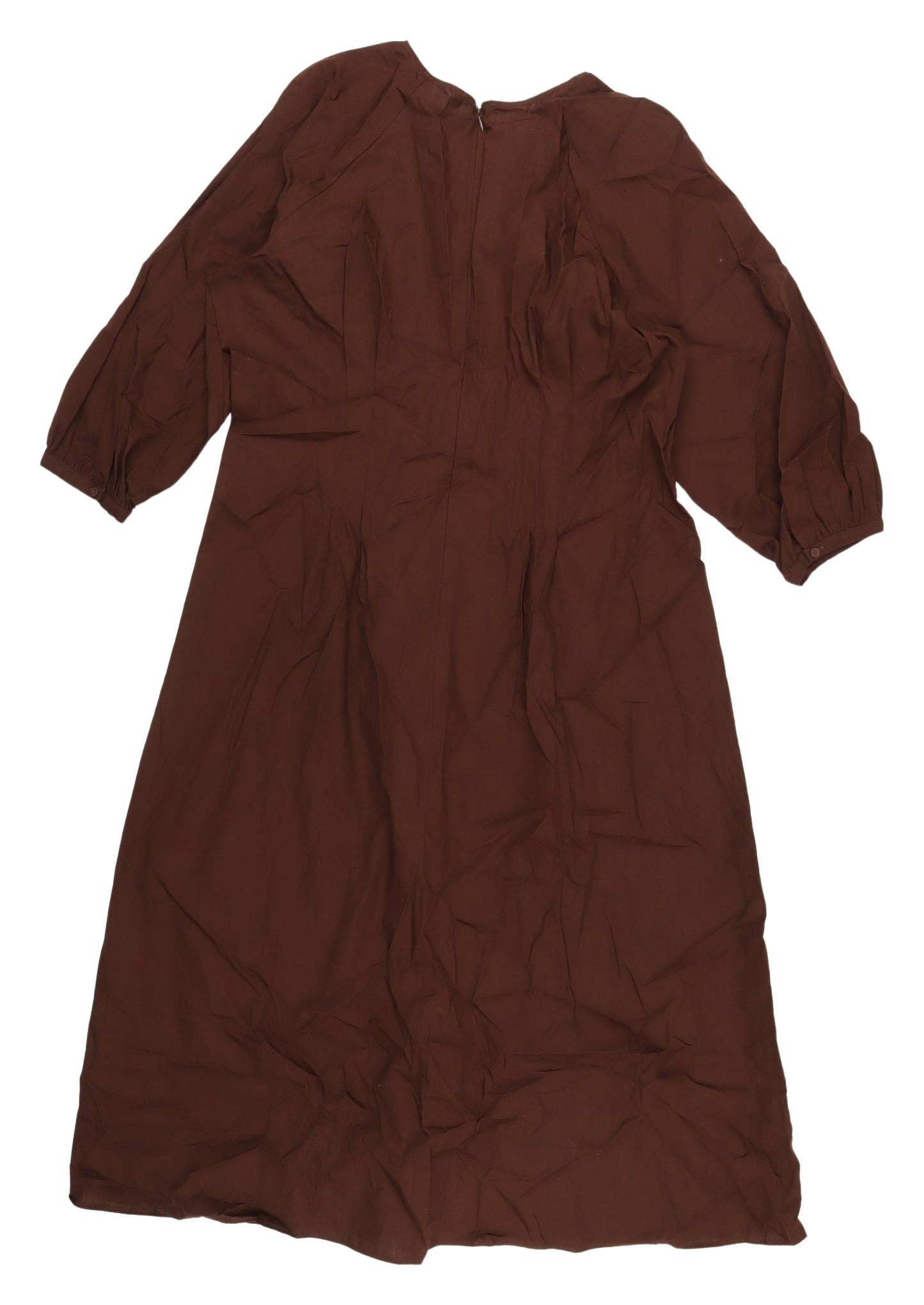 Marks and Spencer Women's Brown Midi A-Line Dress