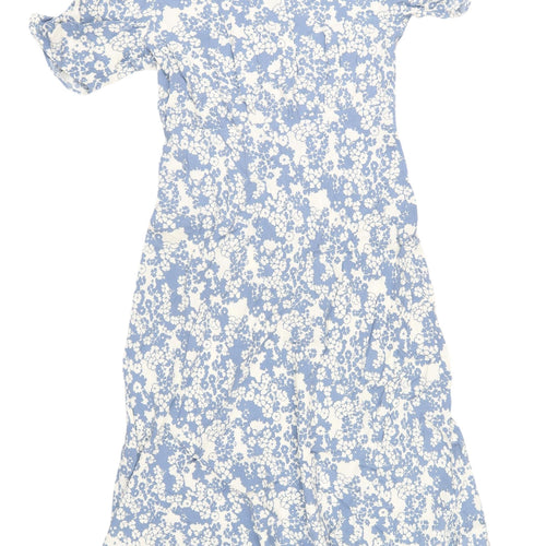 Marks and Spencer Women's Blue Floral Midi Dress