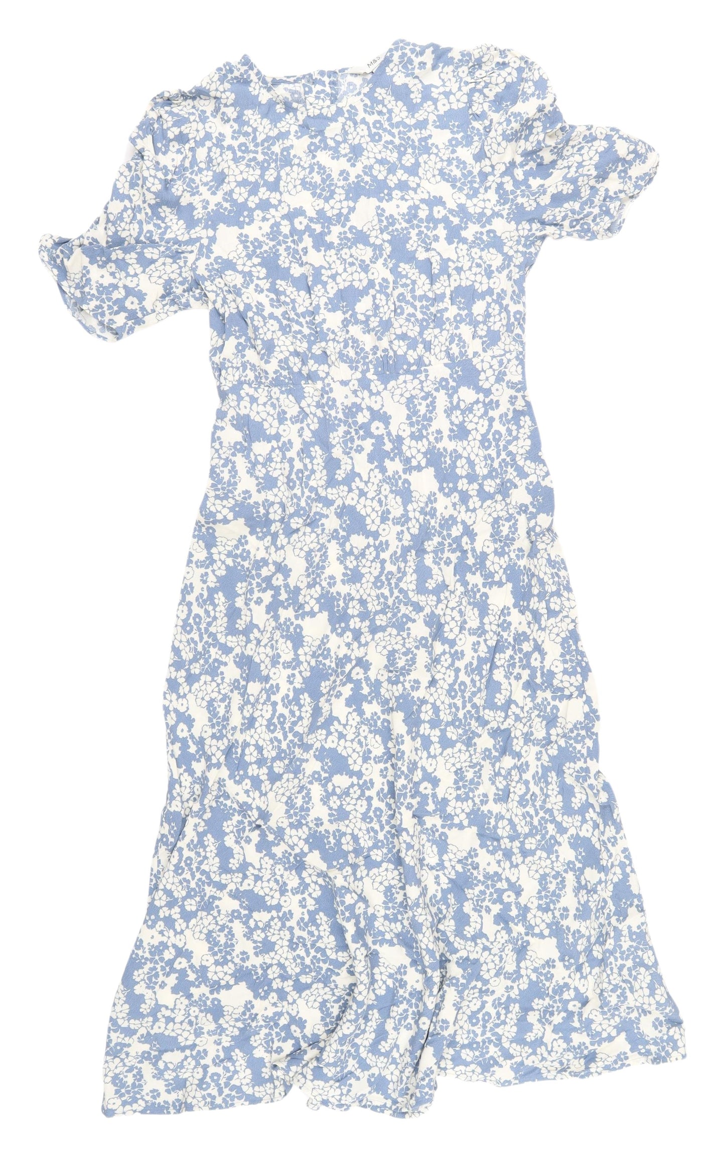 Marks and Spencer Women's Blue Floral Midi Dress