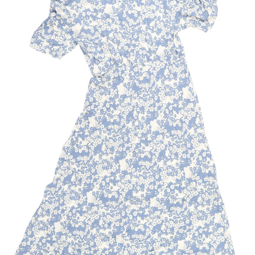 Marks and Spencer Women's Blue Floral Midi Dress