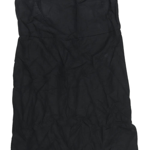 Marks & Spencer Black Midi Slip Dress Size 14