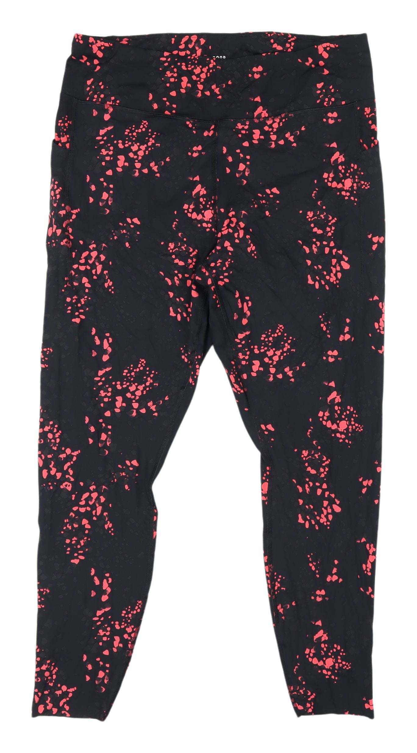 Marks and Spencer Women's Black Floral Leggings Size 18