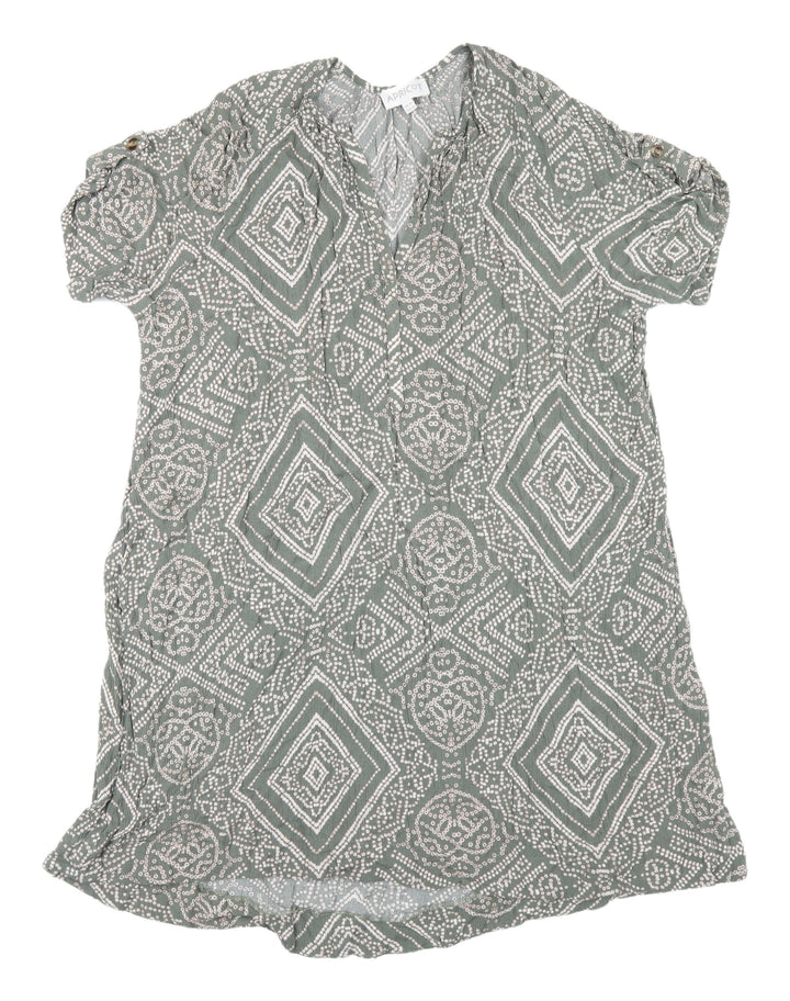 Apricot Women's Grey Geometric Shift Dress Size 12