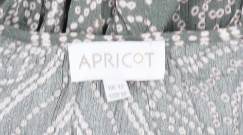 Apricot Women's Grey Geometric Shift Dress Size 12