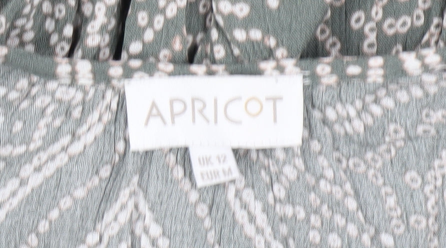 Apricot Women's Grey Geometric Shift Dress Size 12