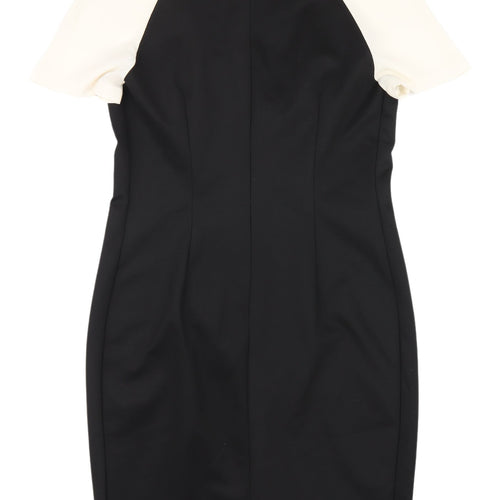 Next Women's Grey & Black Colourblock Mini Dress