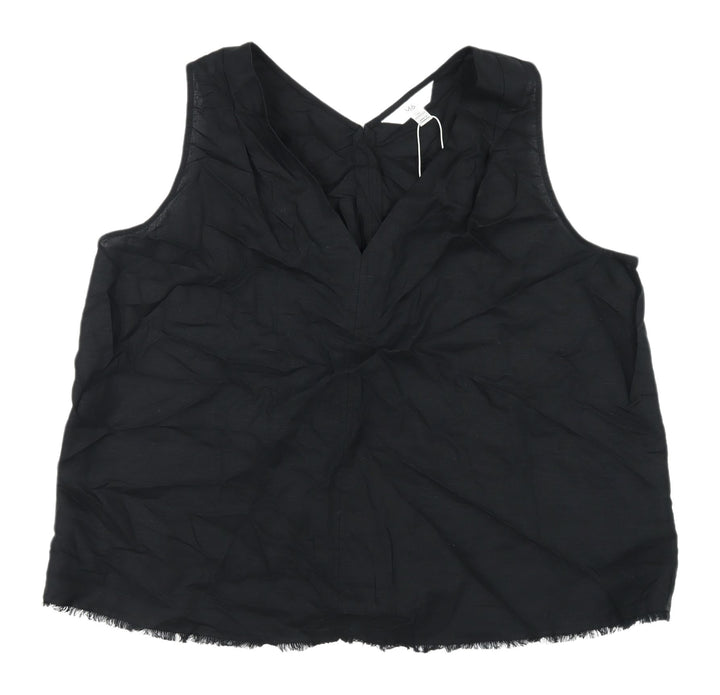 Marks and Spencer Black Women's Size 18 V-Neck Tank
