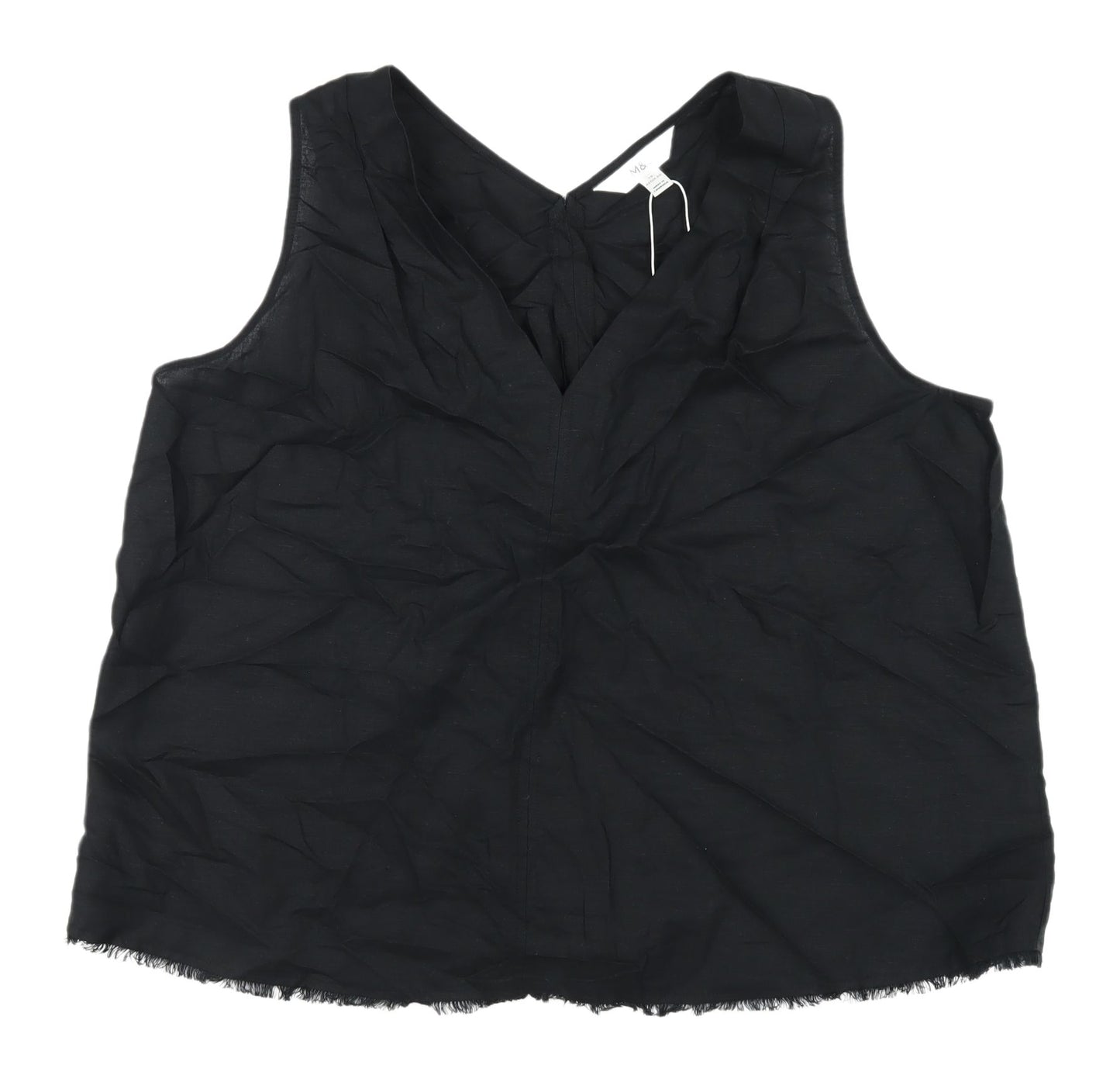 Marks and Spencer Black Women's Size 18 V-Neck Tank