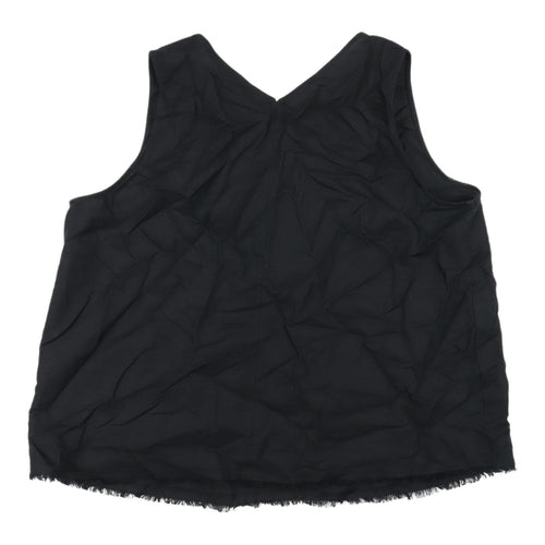 Marks and Spencer Black Women's Size 18 V-Neck Tank