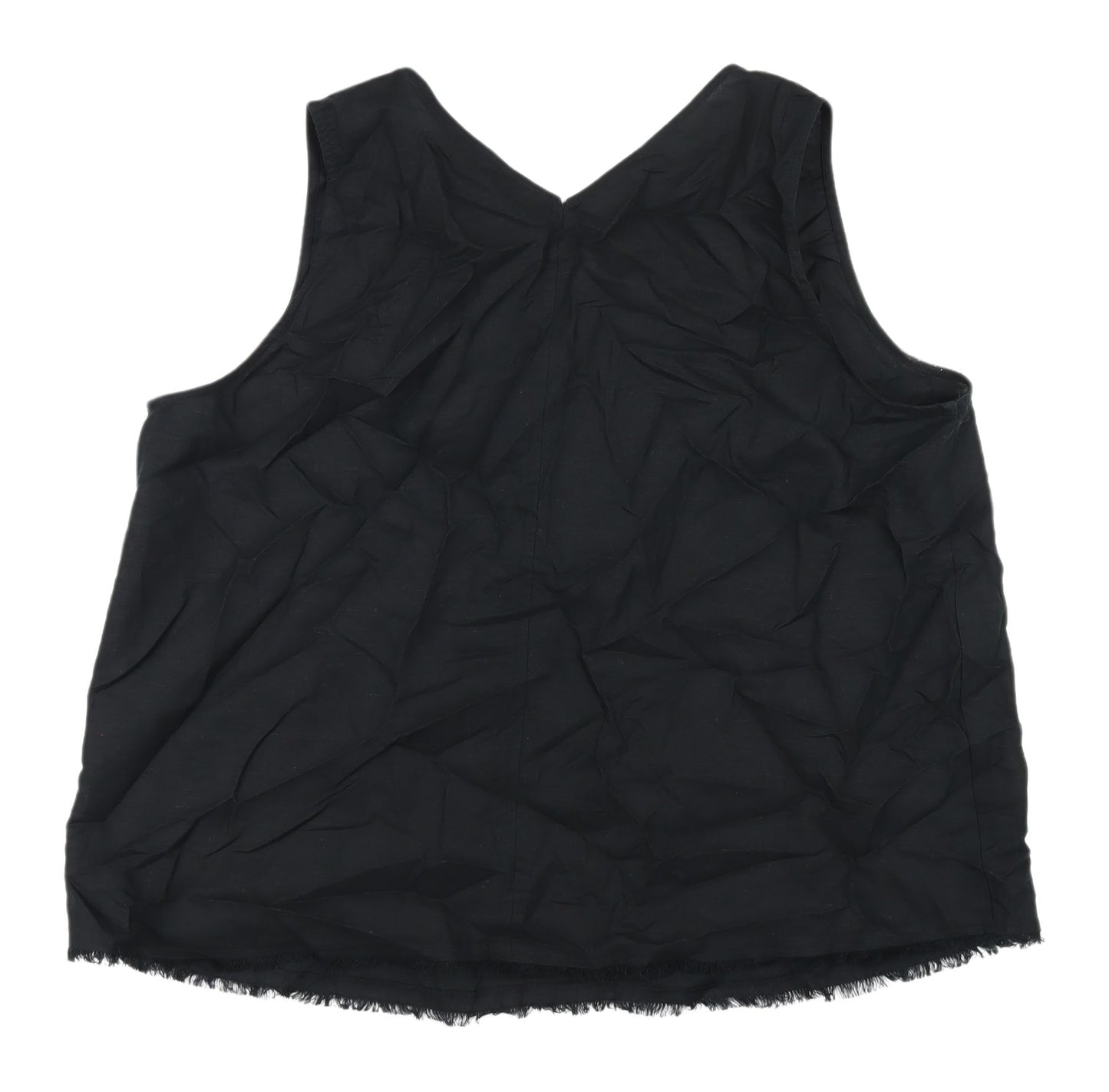 Marks and Spencer Black Women's Size 18 V-Neck Tank