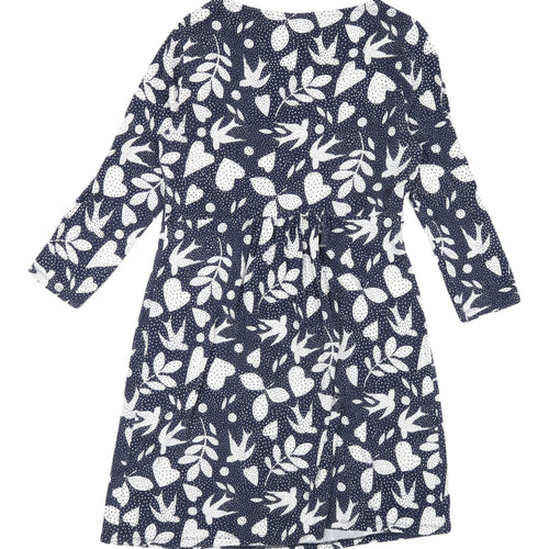 Boden Women's Blue Floral Shift Dress, Size 14