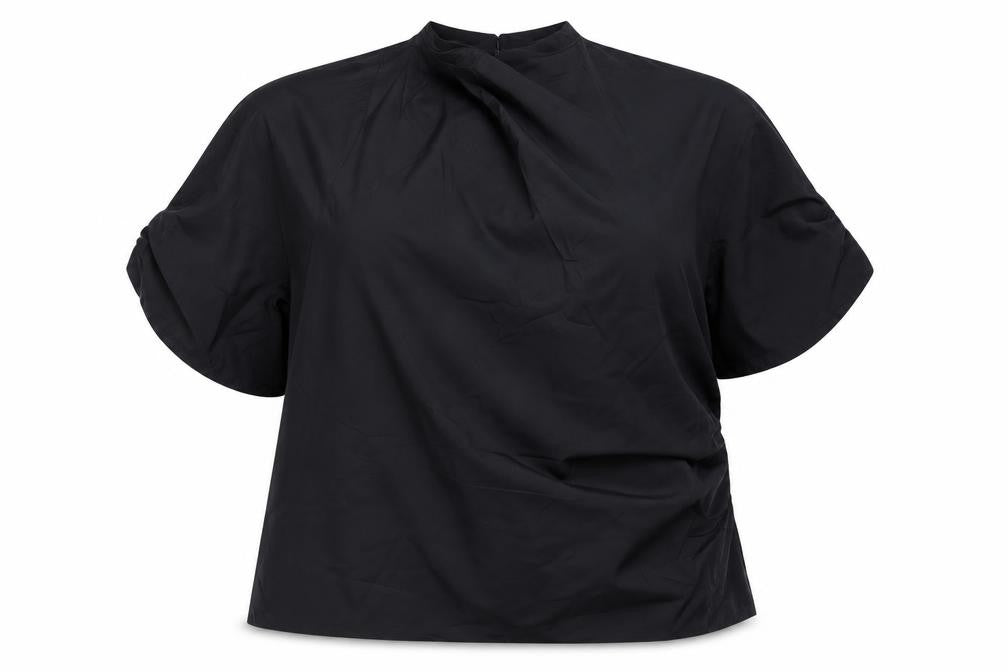 Front view of Marks & Spencer Women's Black One Shoulder Top, size 22