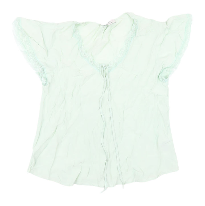 Marks and Spencer Women's Green Blouse, Size 8