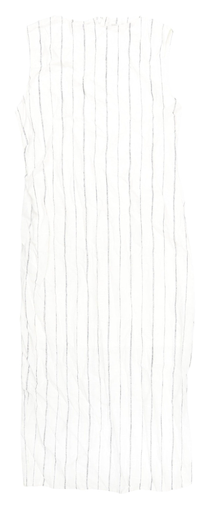 Marks and Spencer Women's White Striped Long Shift Dress
