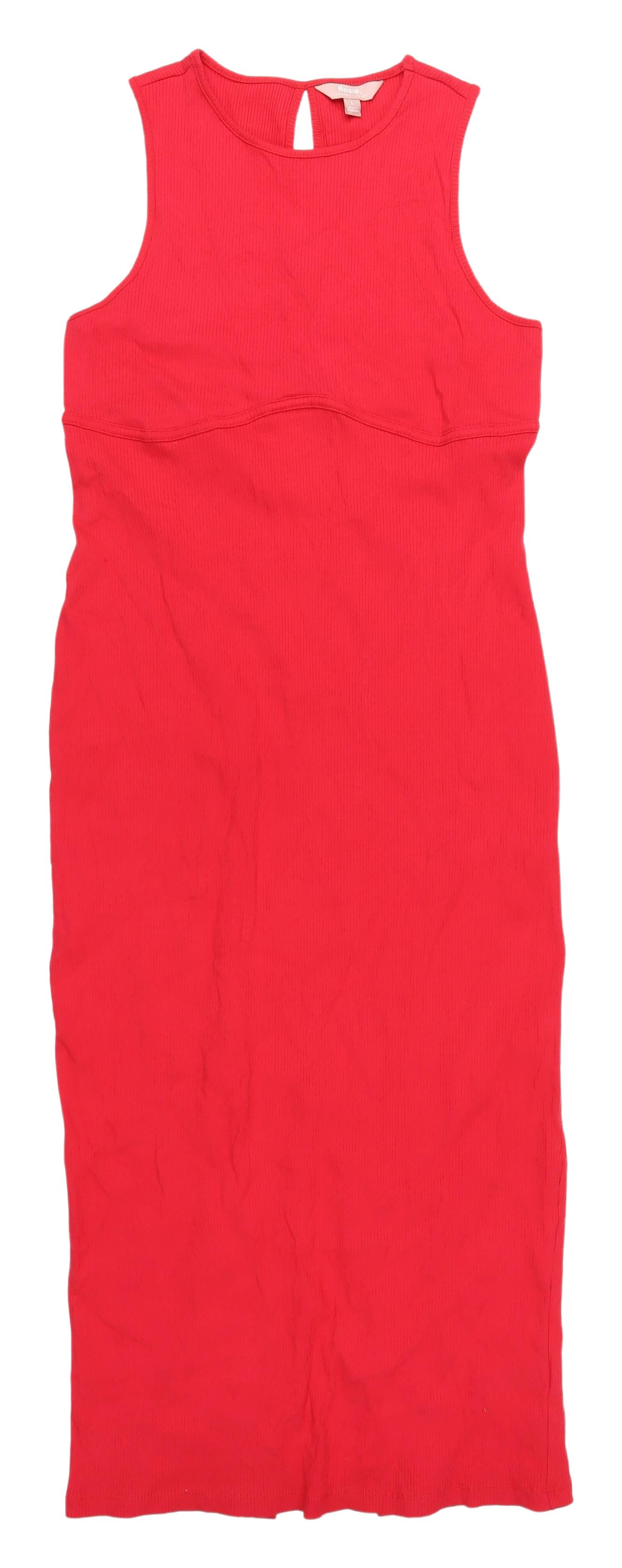 Marks and Spencer Women’s Red Jersey Dress L