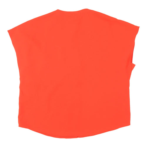 Marks and Spencer Orange Cap Sleeve Blouse Size 12