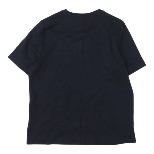 Marks and Spencer Women's Black Cotton T-Shirt Size 14