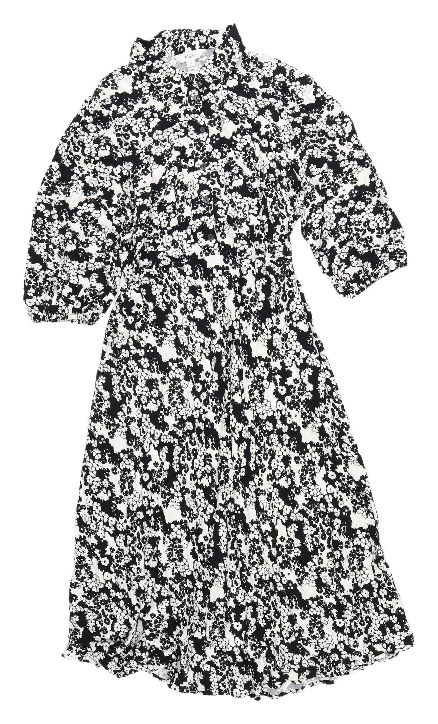 Marks and Spencer Women's Floral Midi Shirt Dress