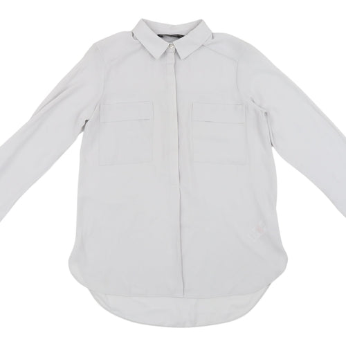 Dorothy Perkins Women's White Button-Up Shirt UK 6