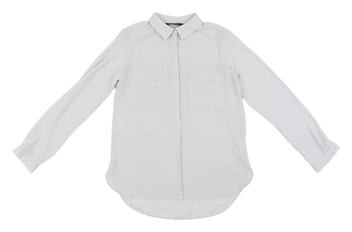 Dorothy Perkins Women's White Button-Up Shirt UK 6