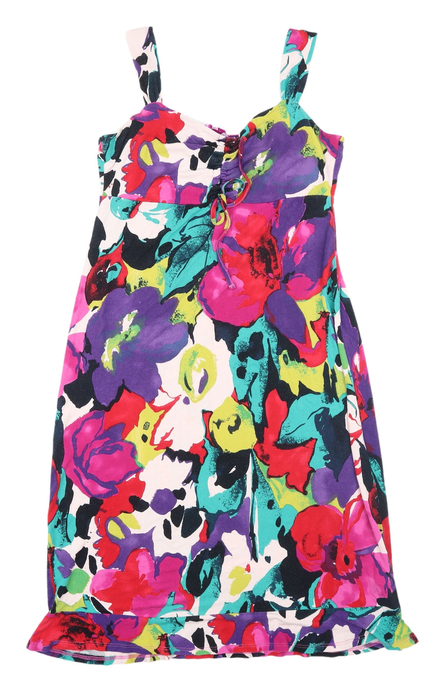 Marks and Spencer Women's Floral Slip Dress, Size 14