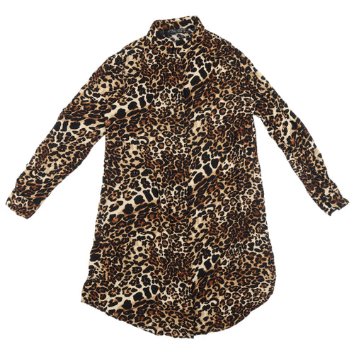 Polo Login Women's Leopard Print Shirt Dress