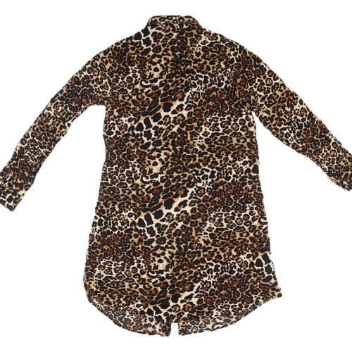 Polo Login Women's Leopard Print Shirt Dress