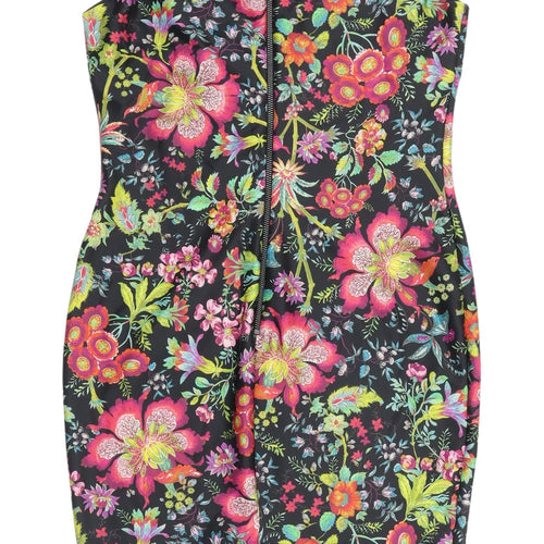 Next Women's Multicoloured Floral Bodycon Dress, Size 12