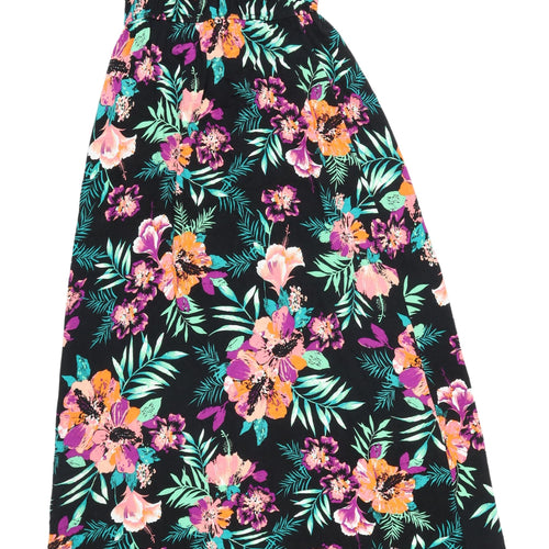 New Look Women's Multicoloured Floral A-Line Dress Size 14